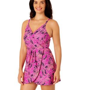 Land's End swimsuit woman's XL skirted Resortwear Beach Vacation